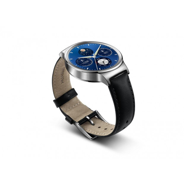 Huawei Watch with Black Leather Band Smart Watch Image 2