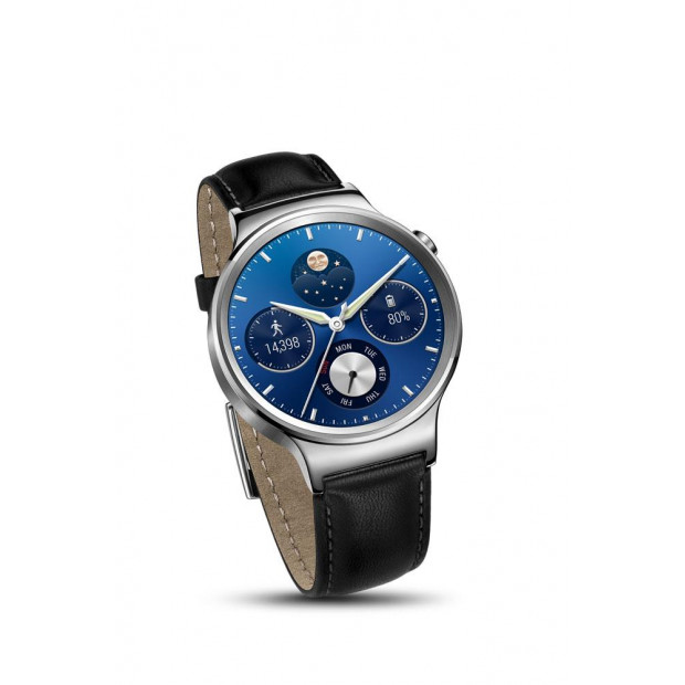 Huawei Watch with Black Leather Band Smart Watch Image 5