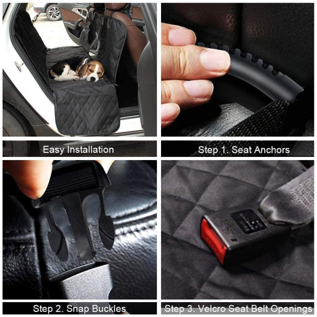 Waterproof Dog Seat Car SUV Cover Scratch Prevent Antislip
