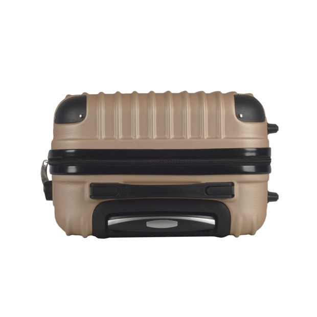 3pc ABS Luggage Suitcase Hard Case Shockproof Travel Set - Gold Image 5