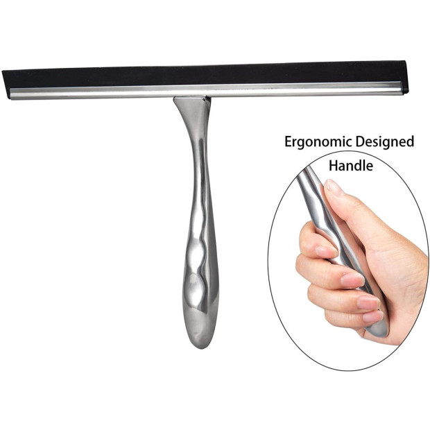 Shower Squeegee With Hook Stainless 32cm