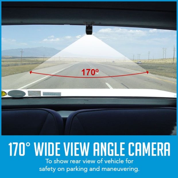 CMOS Car Reversing Camera Rearview 600TVL IR Night Vision 170 12V Image 3