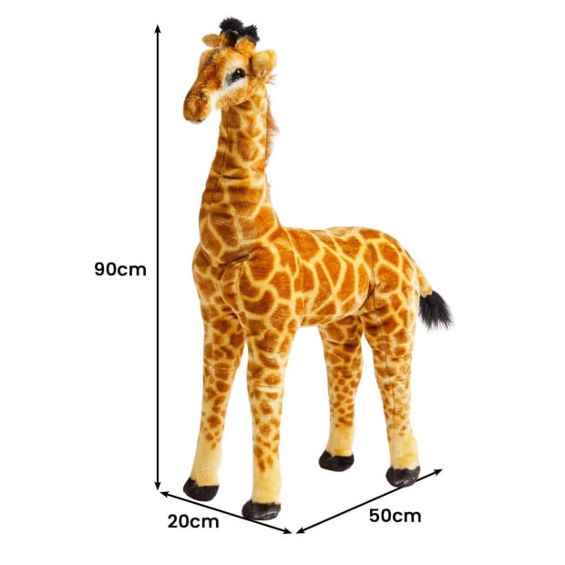 Jiggle & Giggle Large Standing Soft Plush Toy - Giraffe Image 3