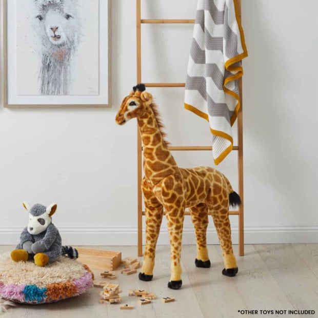 Jiggle & Giggle Large Standing Soft Plush Toy - Giraffe Image 4