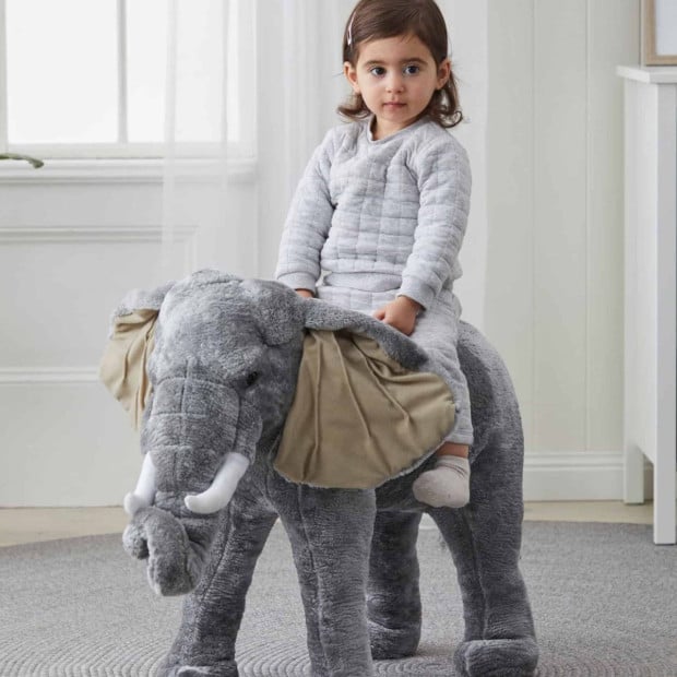 Jiggle & Giggle Large Standing Soft Plush Toy - Elephant Image 4