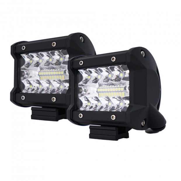 2x 4 inch CREE LED Work Light Bar Spot Flood OffRoad Driving