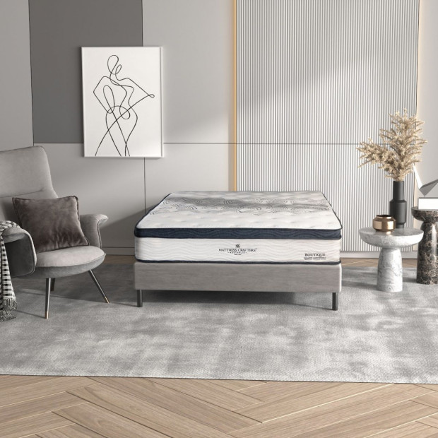 Boutique 32cm Mattress Memory Foam Pocket Spring - King Image 2