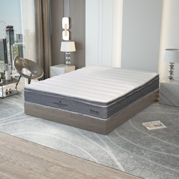 Resort 24cm Mattress High Density Foam Pocket Spring King Image 2