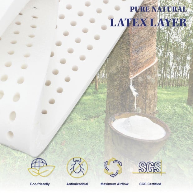 Grandeur 34cm Mattress Latex and Pocket Spring - King Image 7