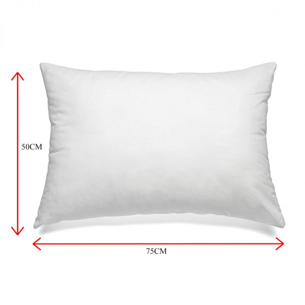 Goose Down Feather Pillows 1000GSM Cover - Twin Pack Image 4