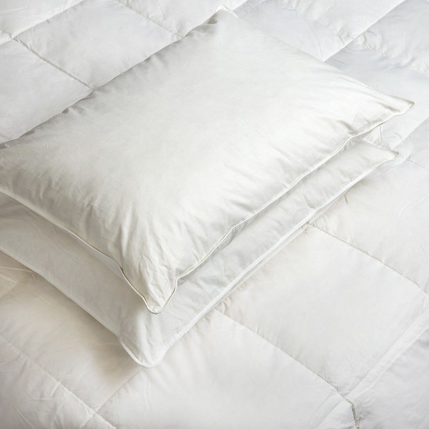 Goose Down Feather Pillows 1000GSM Cover - Twin Pack Image 7