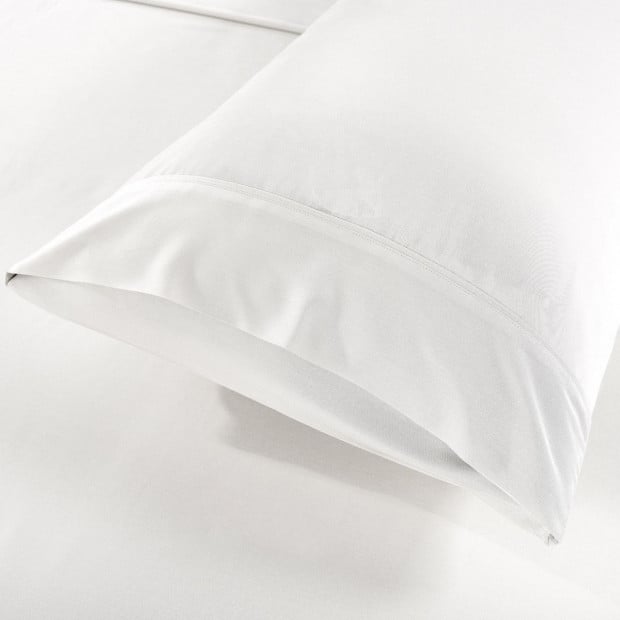 Bamboo Blended Sheet & Pillowcases 1000TC Queen White Image 6
