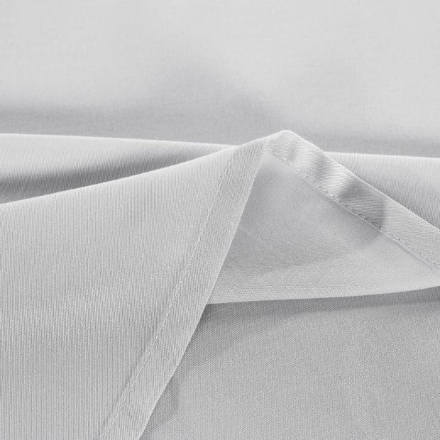 Bamboo Blended Sheet Pillowcases 1000TC Double Warm Grey Image 5