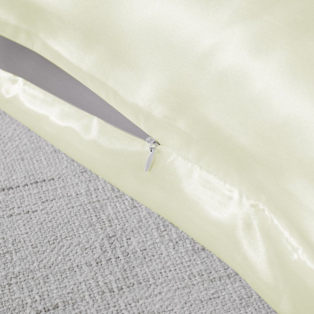 Mulberry Soft Silk Hypoallergenic Pillowcase - Ivory Image 3