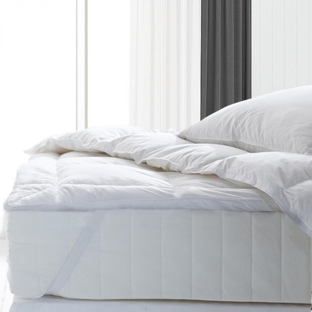 Fitted Foam Cover Underlay Goose Mattress Topper Queen