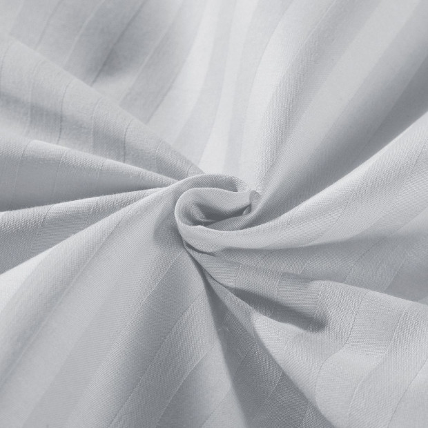 Kensington 1200 Thread Count 100% Egyptian Cotton Sheet Queen Silver Image 5