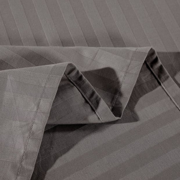 Kensington 1200 Thread Count 100% Egyptian Cotton Sheet Set Double Charcoal Image 6