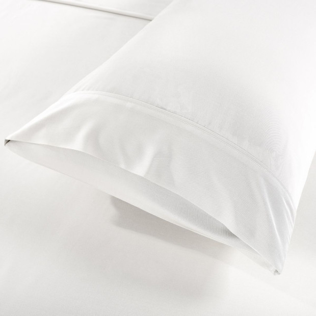 100% Natural Bamboo 1000 Thread Count Collection Sheet Set - Double - White Image 3