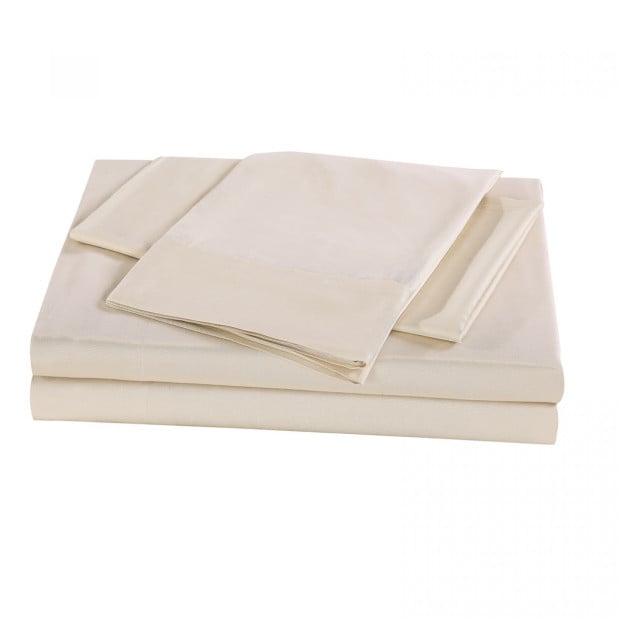 100% Natural Bamboo 1000 Thread Count Sheet Set - Double - Sand Image 2
