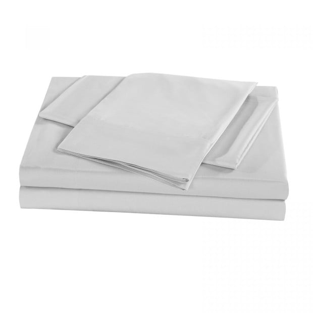 100% Natural Bamboo 1000 Thread Count Sheet Set - Queen - Silver Image 2