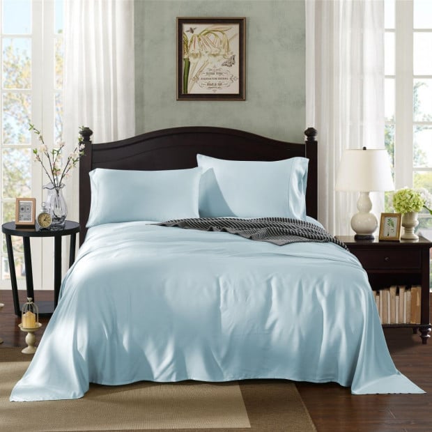 100% Natural Bamboo 1000 Thread Count Sheet Set - Queen - Chambray
