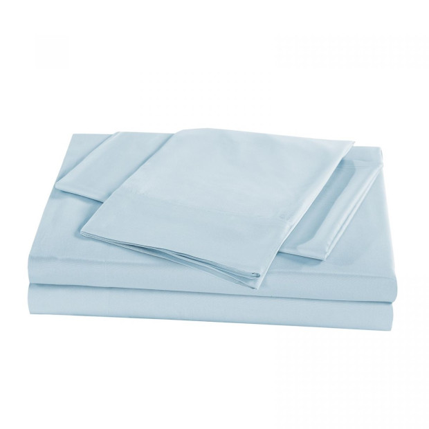 100% Natural Bamboo 1000 Thread Count Sheet Set - Queen - Chambray Image 2