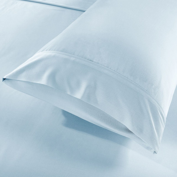 100% Natural Bamboo 1000 Thread Count Sheet Set - Queen - Chambray Image 3