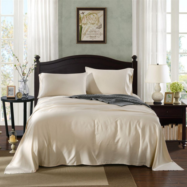 100% Natural Bamboo 1000 Thread Count Sheet Set - King - Sand