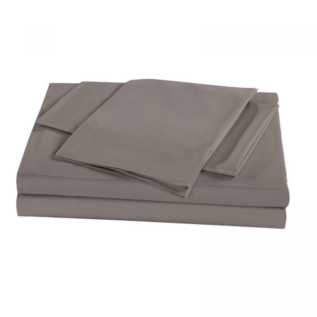 100% Natural Bamboo 1000 Thread Count Sheet Set - King - Charcoal Image 2