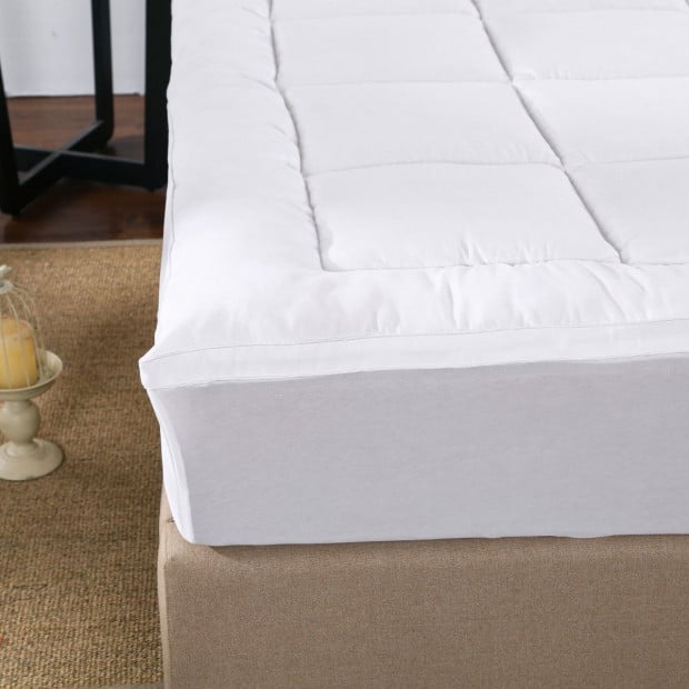 1000GSM Memory Mattress Topper Cover Protector - Single Image 2