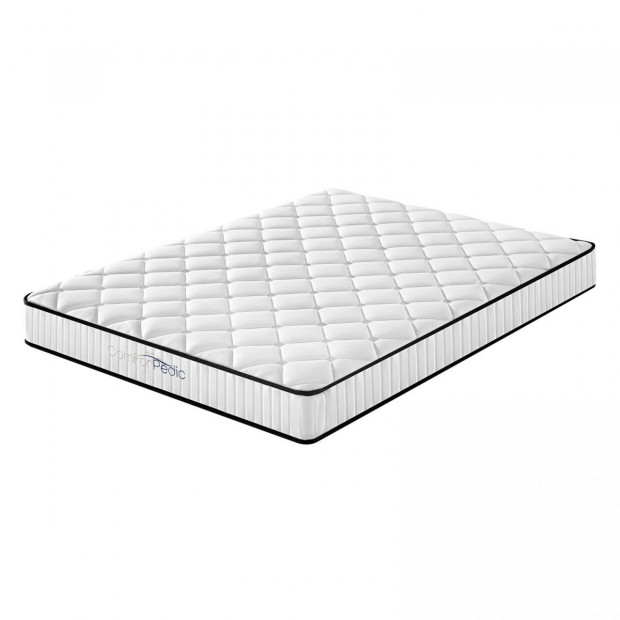Comforpedic Mattress Euro Top Medium Support 21CM Single White Black