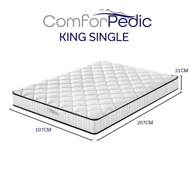 Comforpedic Mattress Euro Top Medium Support 21CM King Single Image 2