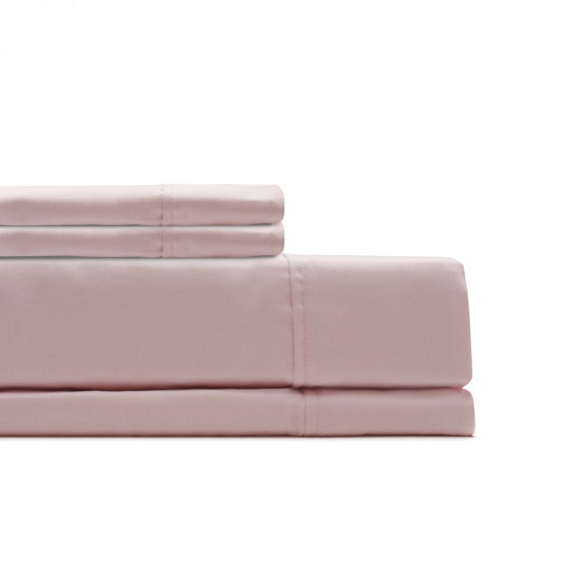 1000 Thread Count Sheet Set Cotton Blend - King - Blush Image 2