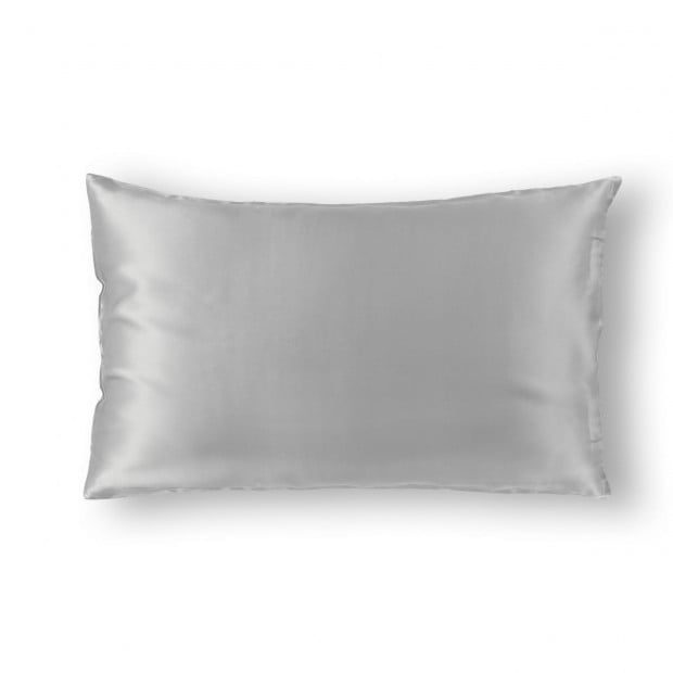 Pure Silk Pillow Case 100% Mulberry Silk - Silver Image 7