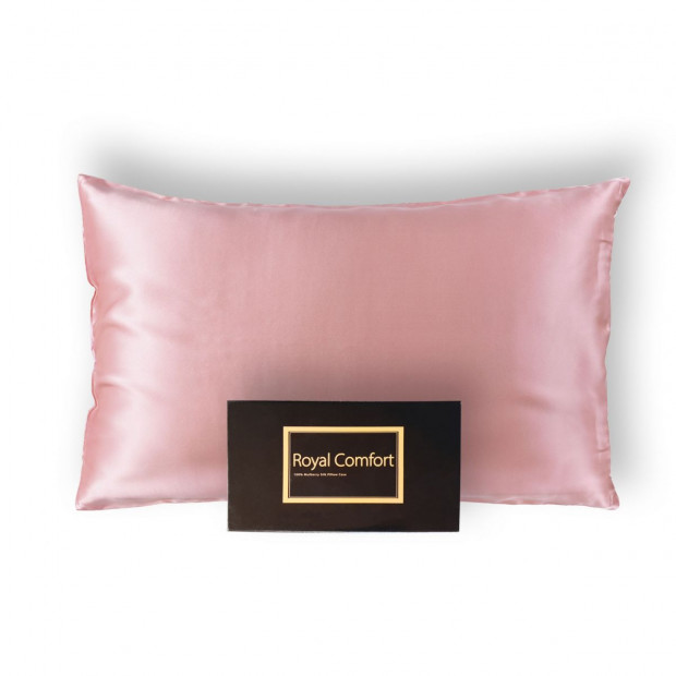 Pure Silk Pillow Case 100% Mulberry Silk - Blush