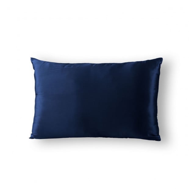 Pure Silk Pillow Case 100% Mulberry Silk - Navy Image 8