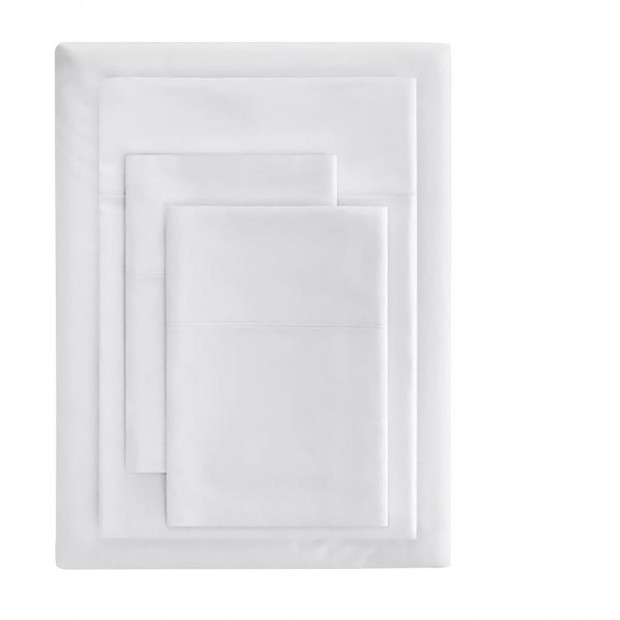 1000TC Hotel Grade Bamboo Cotton Sheets - Queen - White Image 2