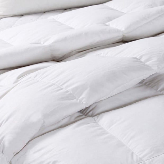 50% Goose Feather 50% Down 500GSM Quilt Duvet Queen Image 2