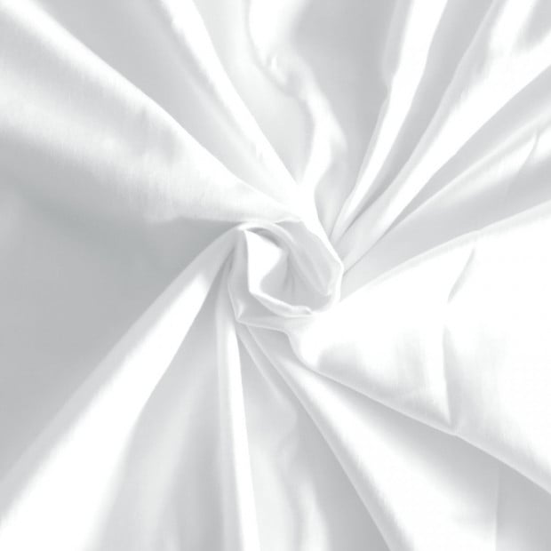1000TC Hotel Grade Bamboo Cotton Sheets Set Double - White Image 5
