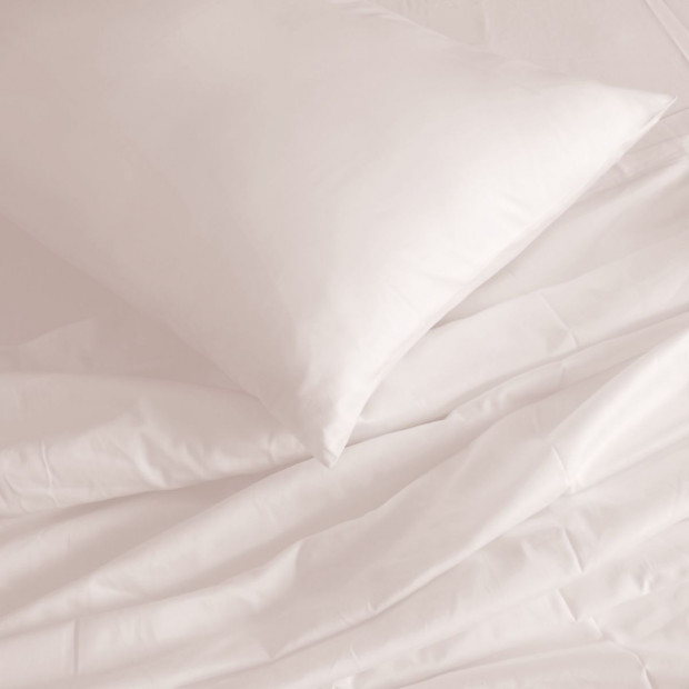 1000TC Hotel Grade Bamboo Cotton Sheets Pillowcases Set Double - Blush Image 3