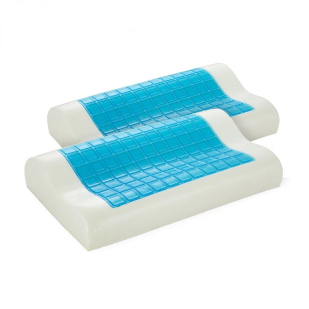Cooling Gel Memory Foam Pillow Twin Pack