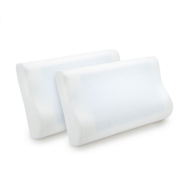 Cooling Gel Memory Foam Pillow Twin Pack Image 3