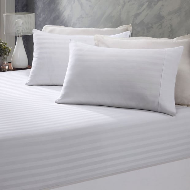 1200 Thread Count Damask Cotton Blend 3 Piece - Queen