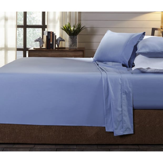 250TC Organic 100% Cotton Sheet Set 4 Piece - Double
