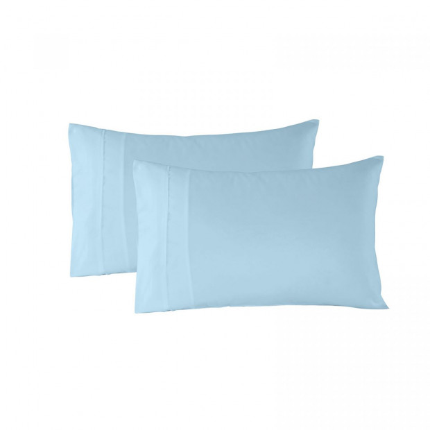 1200 Thread Count Sheet Set 4 Piece Queen - Sky Blue Image 3