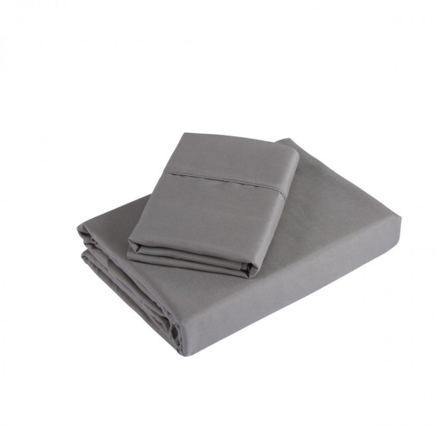1200 Thread Count Sheet Set 4 Piece Ultra Soft King - Grey Image 4