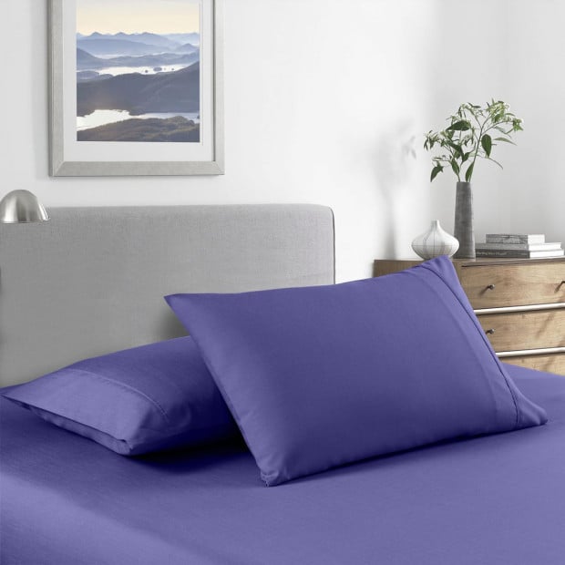 2000 Thread Count Bamboo Cooling Sheet Queen Royal Blue Image 2