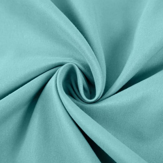 2000 Thread Count Bamboo Cooling Sheet Single Aqua Image 4