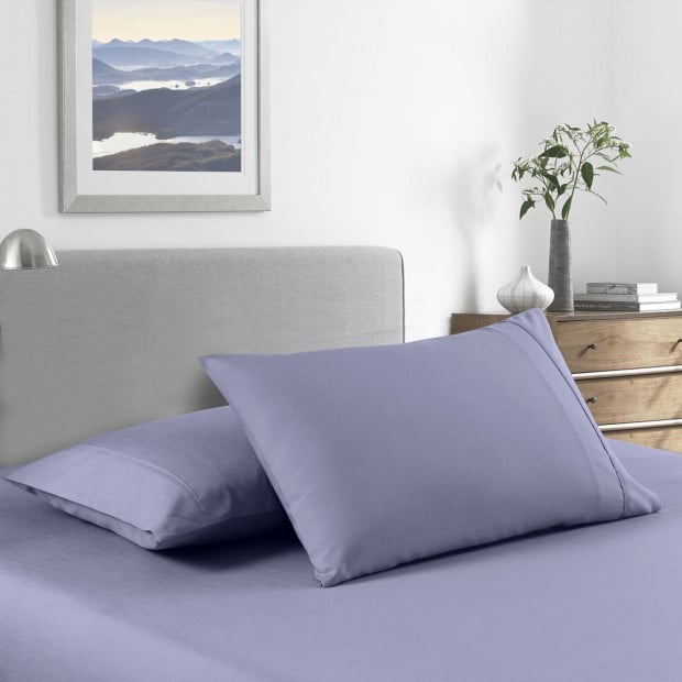 2000 Thread Count Bamboo Sheet King Single Lilac Grey Image 2