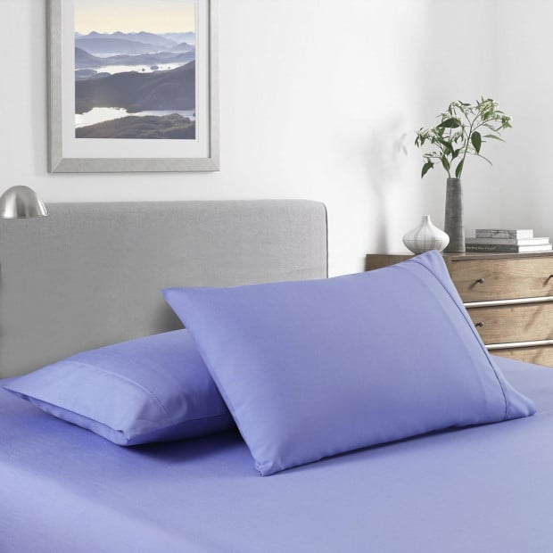 2000 Thread Count Bamboo Sheet King Single Mid Blue Image 2